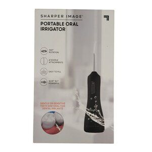 Sharper Image Portable Oral Irrigator | Cordless Water Flosser | USB Rechargeabl